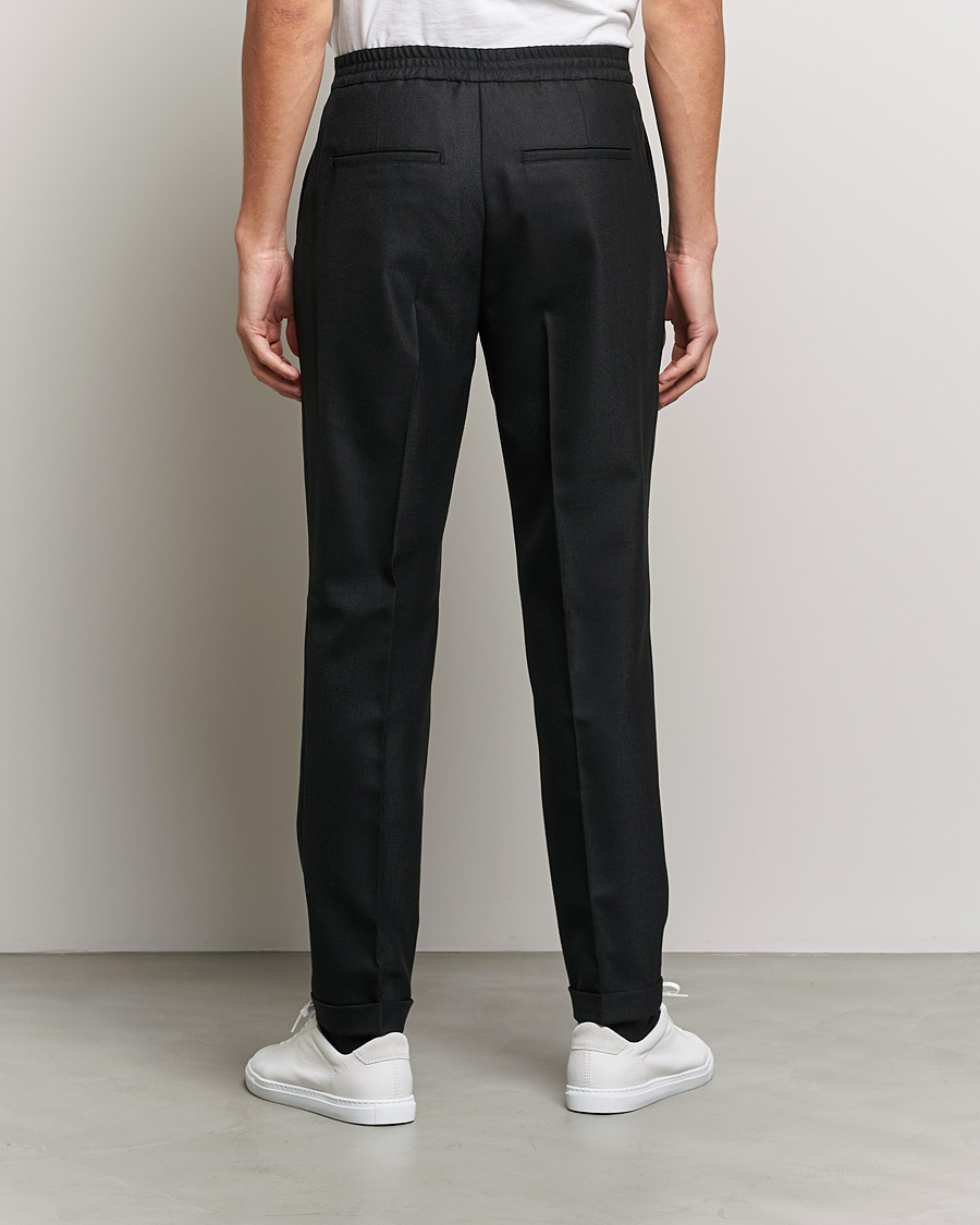 Homme | Pantalons | J.Lindeberg | Sasha Wool Twill Pants Black