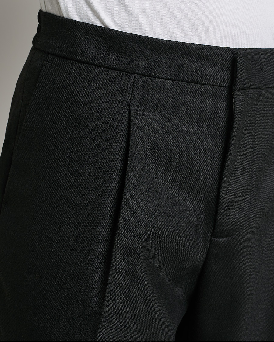 Homme | Pantalons | J.Lindeberg | Sasha Wool Twill Pants Black