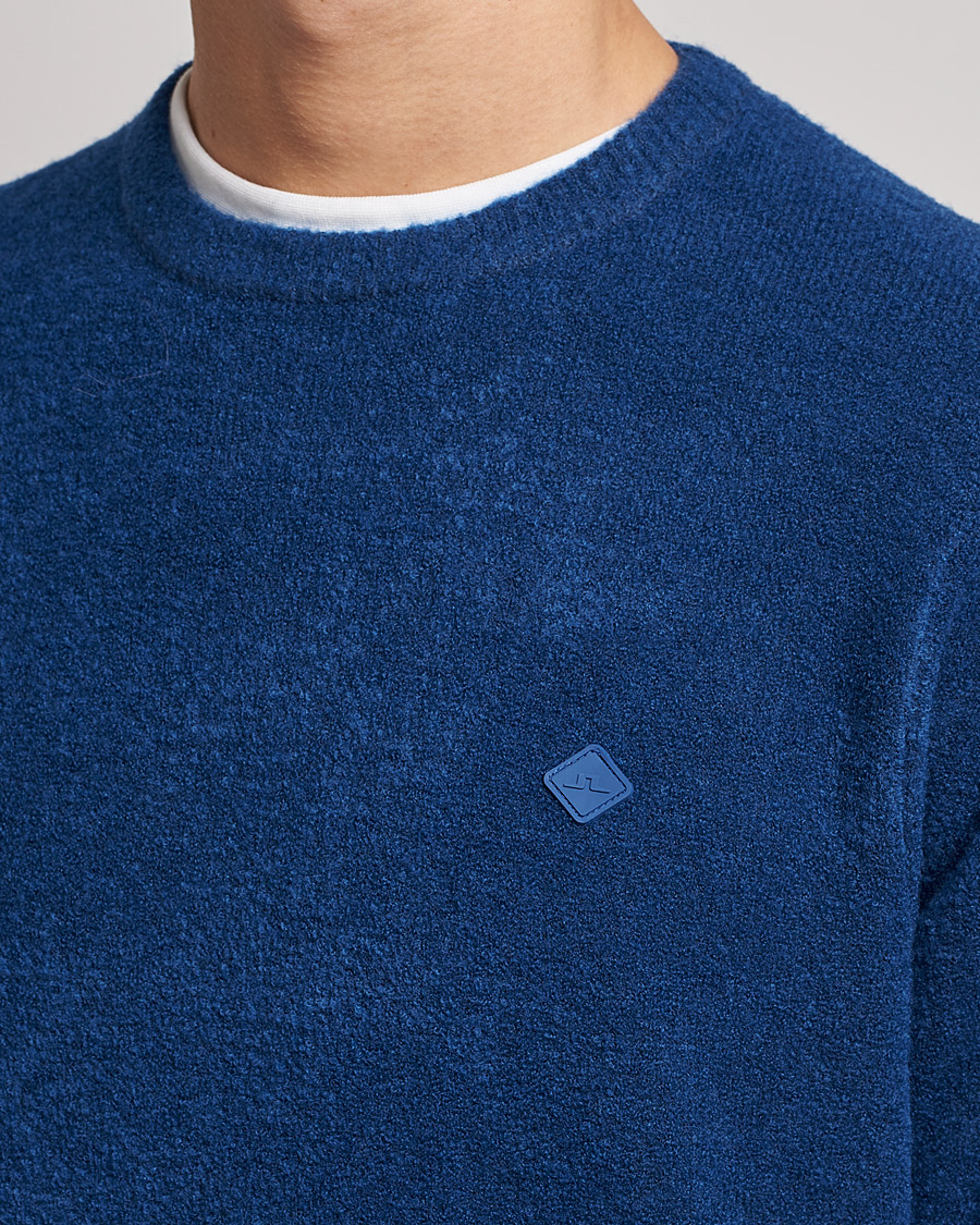 Homme | Pulls Et Tricots | J.Lindeberg | Yuri Merino Logo Crew Neck Sweater Navy Peony
