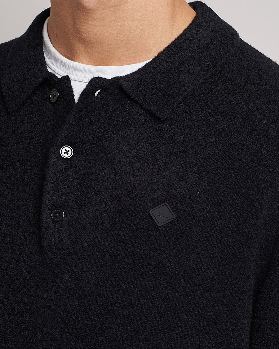 Homme | Pulls Et Tricots | J.Lindeberg | Yann Merino Logo PoloShirt Black