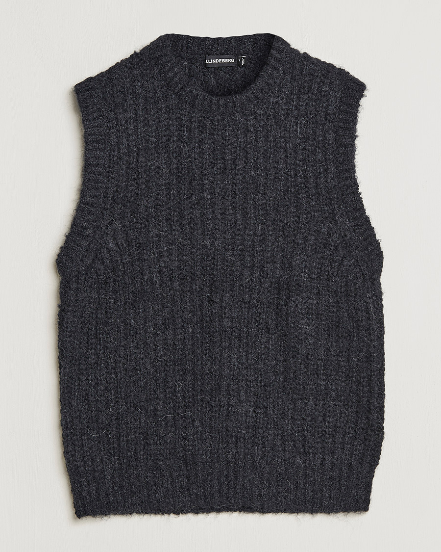 Homme | Pulls Et Tricots | J.Lindeberg | Alfons Wool Slipover Black