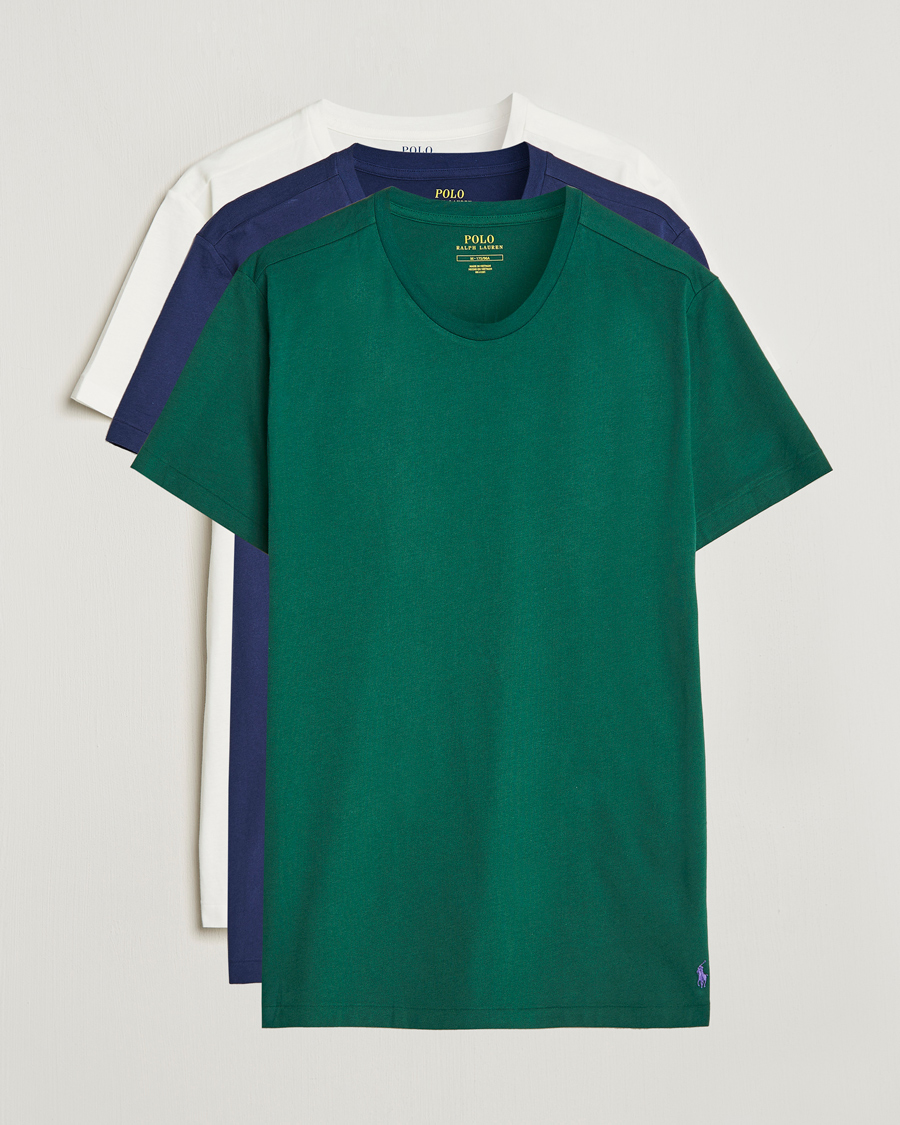 Homme | T-shirts | Polo Ralph Lauren | 3-Pack Crew Neck T-Shirt New Frst/Navy/White