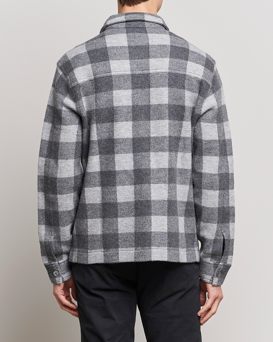 Homme | Chemises | Polo Ralph Lauren | Checked Wool Overshirt Jacket Grey Multi