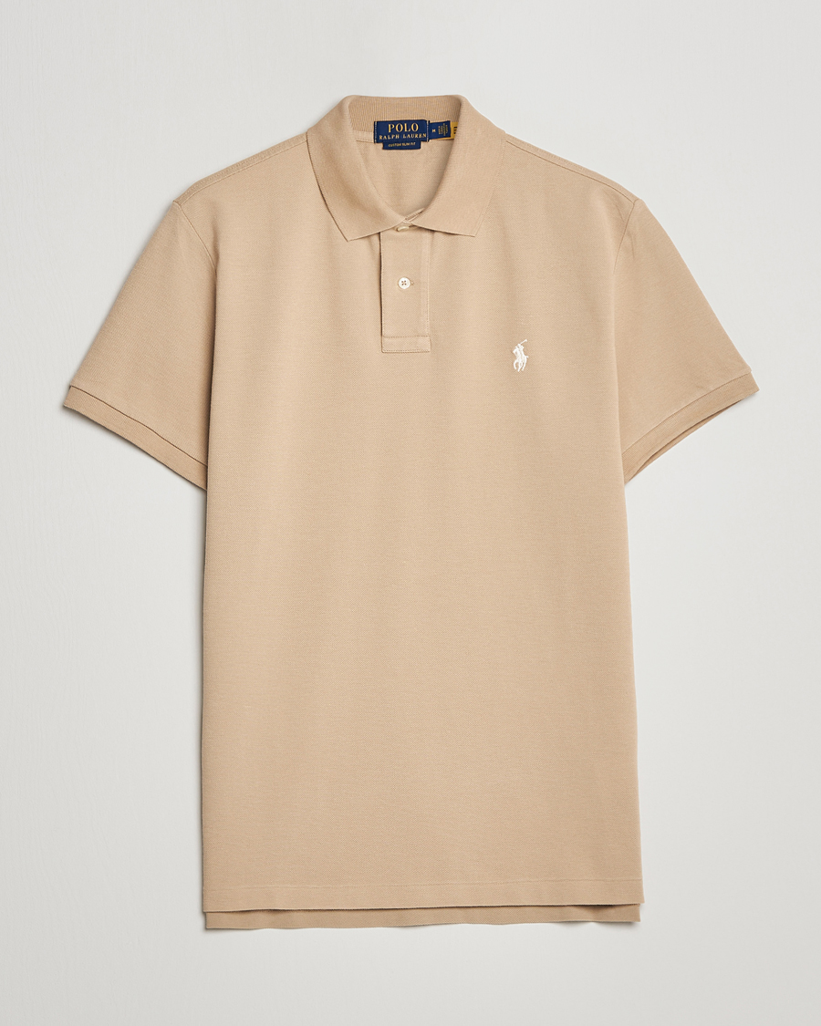 Heren | Polo's | Polo Ralph Lauren | Custom Slim Fit Polo Coastal Beige
