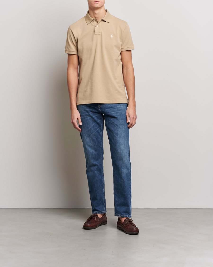 Heren | Polo's | Polo Ralph Lauren | Custom Slim Fit Polo Coastal Beige