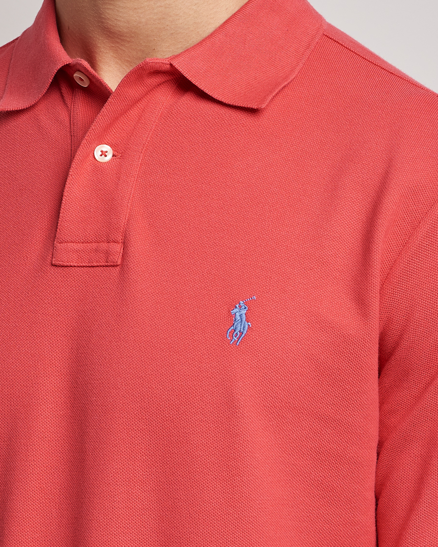 Heren | Truien | Polo Ralph Lauren | Custom Slim Fit Long Sleeve Polo Starboard Red