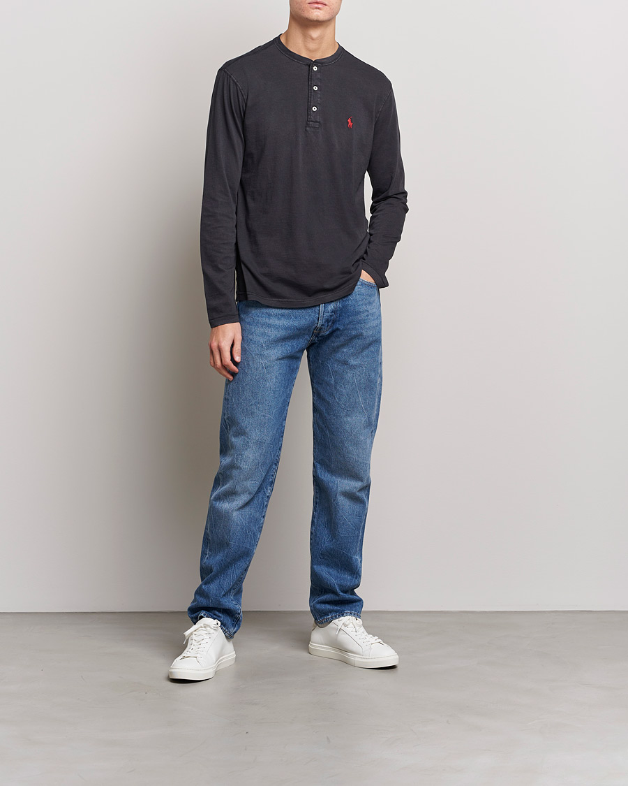 Homme | Pulls Et Tricots | Polo Ralph Lauren | Slub Jersey Henley Black
