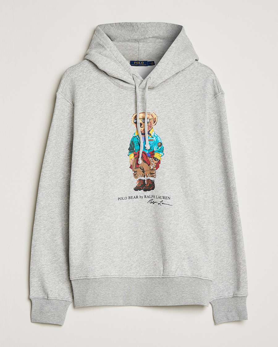 Homme | Pulls Et Tricots | Polo Ralph Lauren | Magic Fleece Printed Bear Hoodie Andover Heather