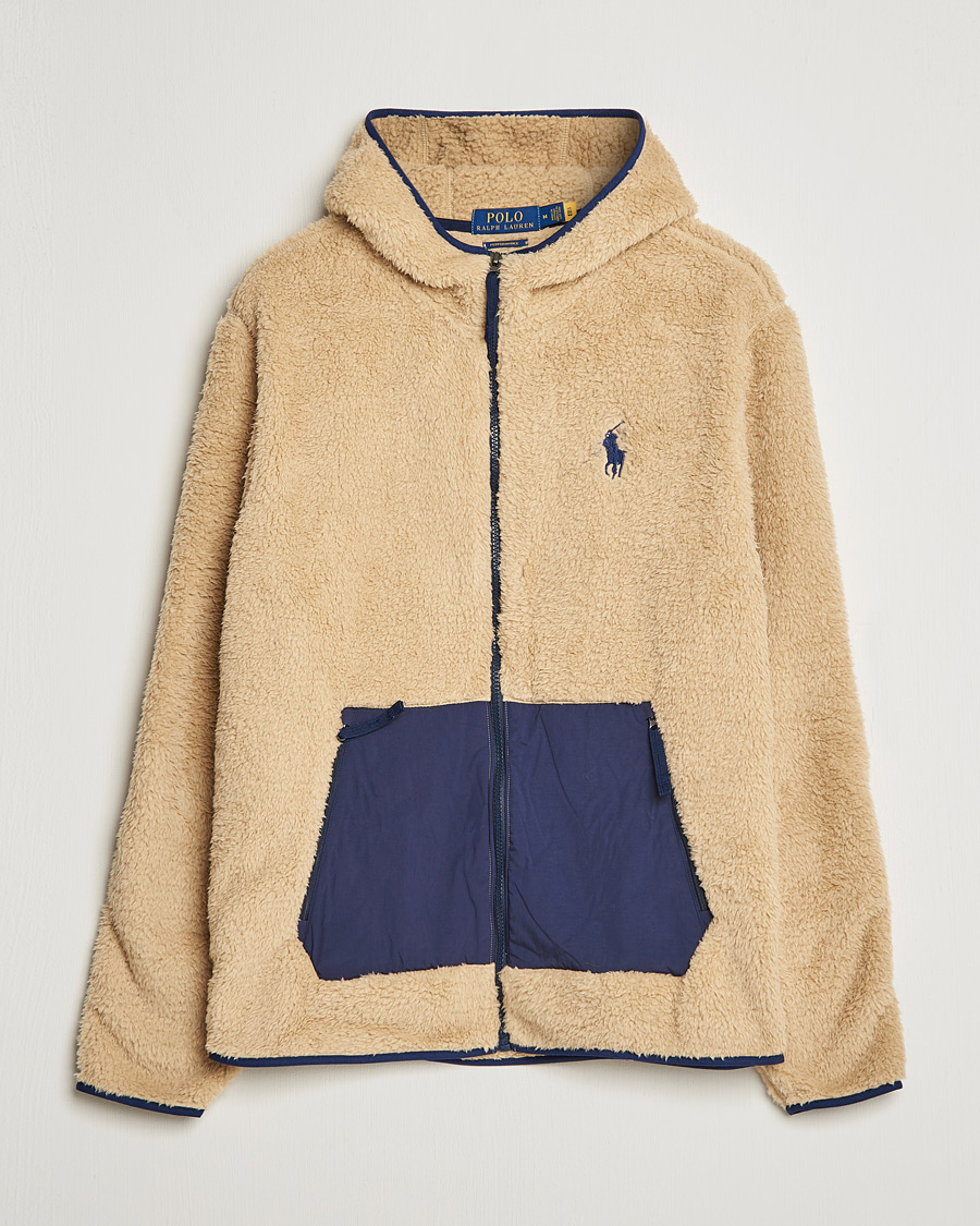 Heren | Truien | Polo Ralph Lauren | Curly Sherpa Full Zip Hoodie Sand Dune