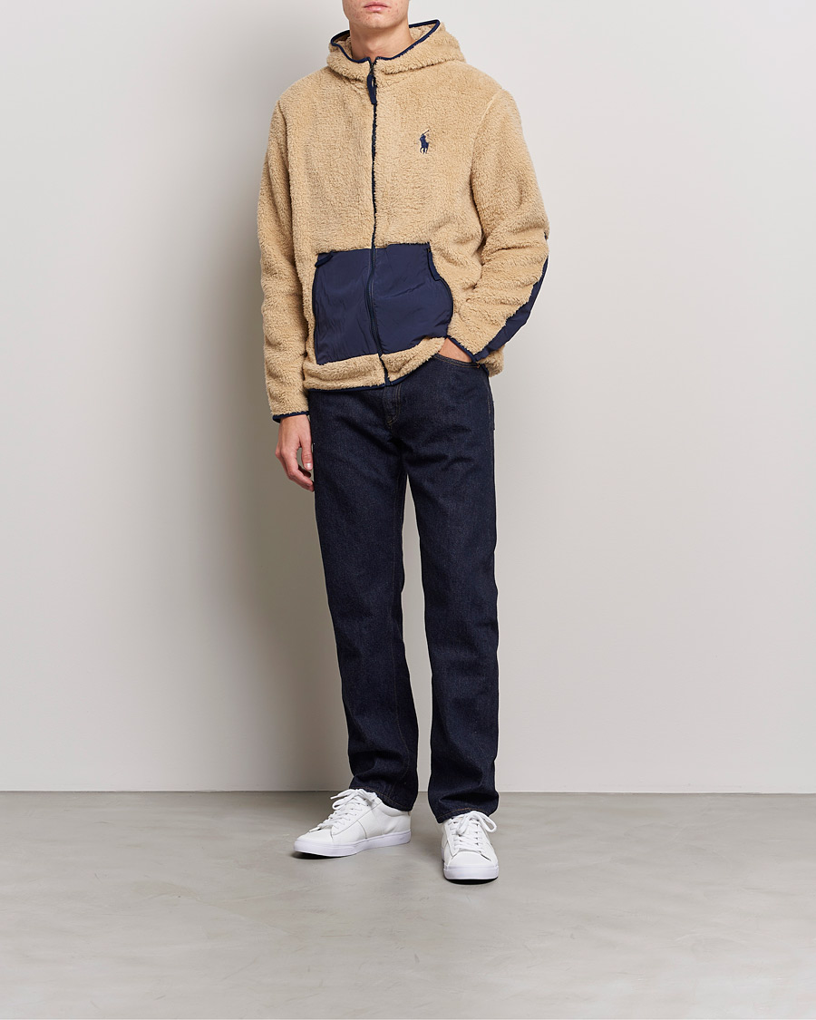Heren | Truien | Polo Ralph Lauren | Curly Sherpa Full Zip Hoodie Sand Dune