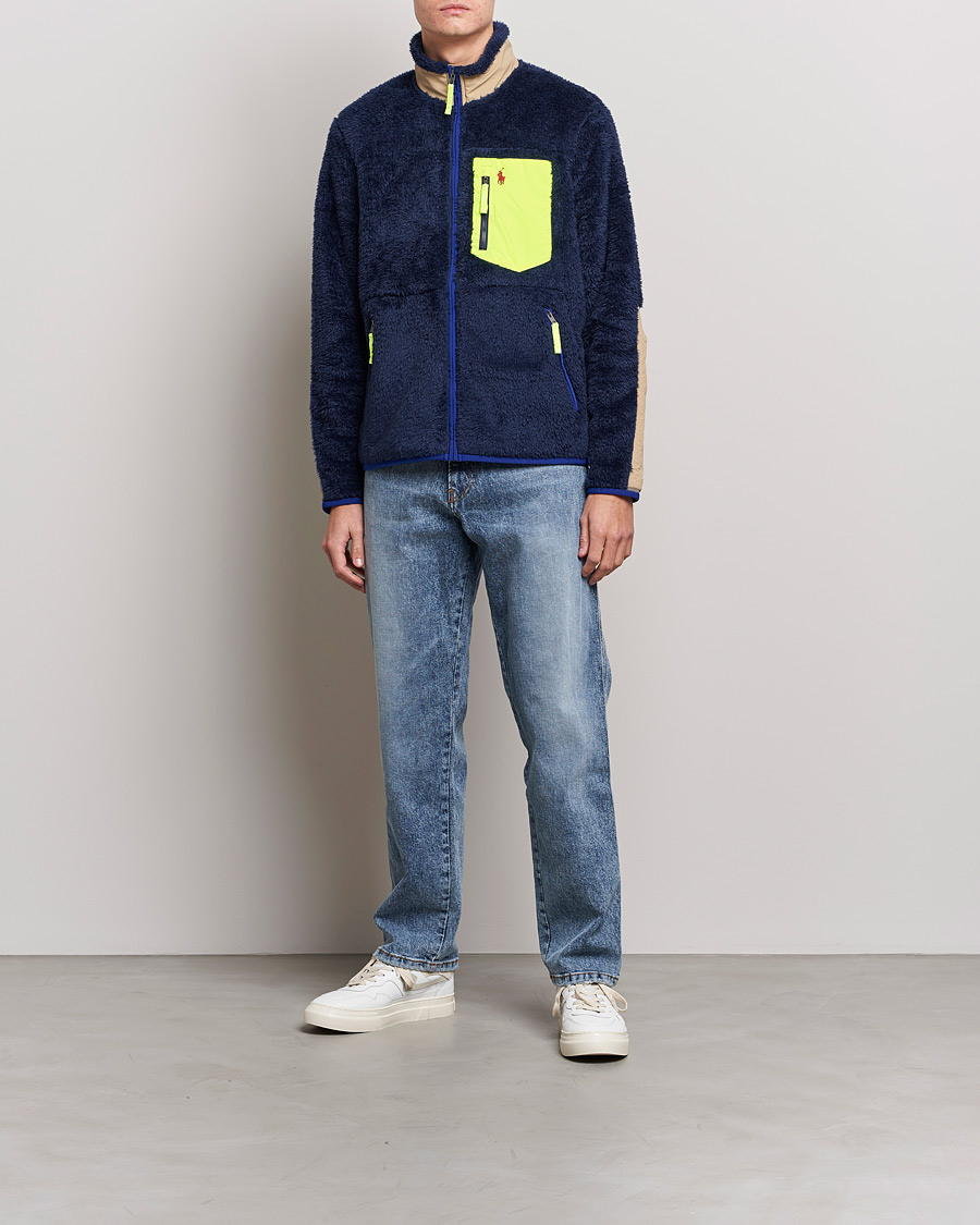 Homme | Pulls Et Tricots | Polo Ralph Lauren | Curly Sherpa Full Zip Navy Multi