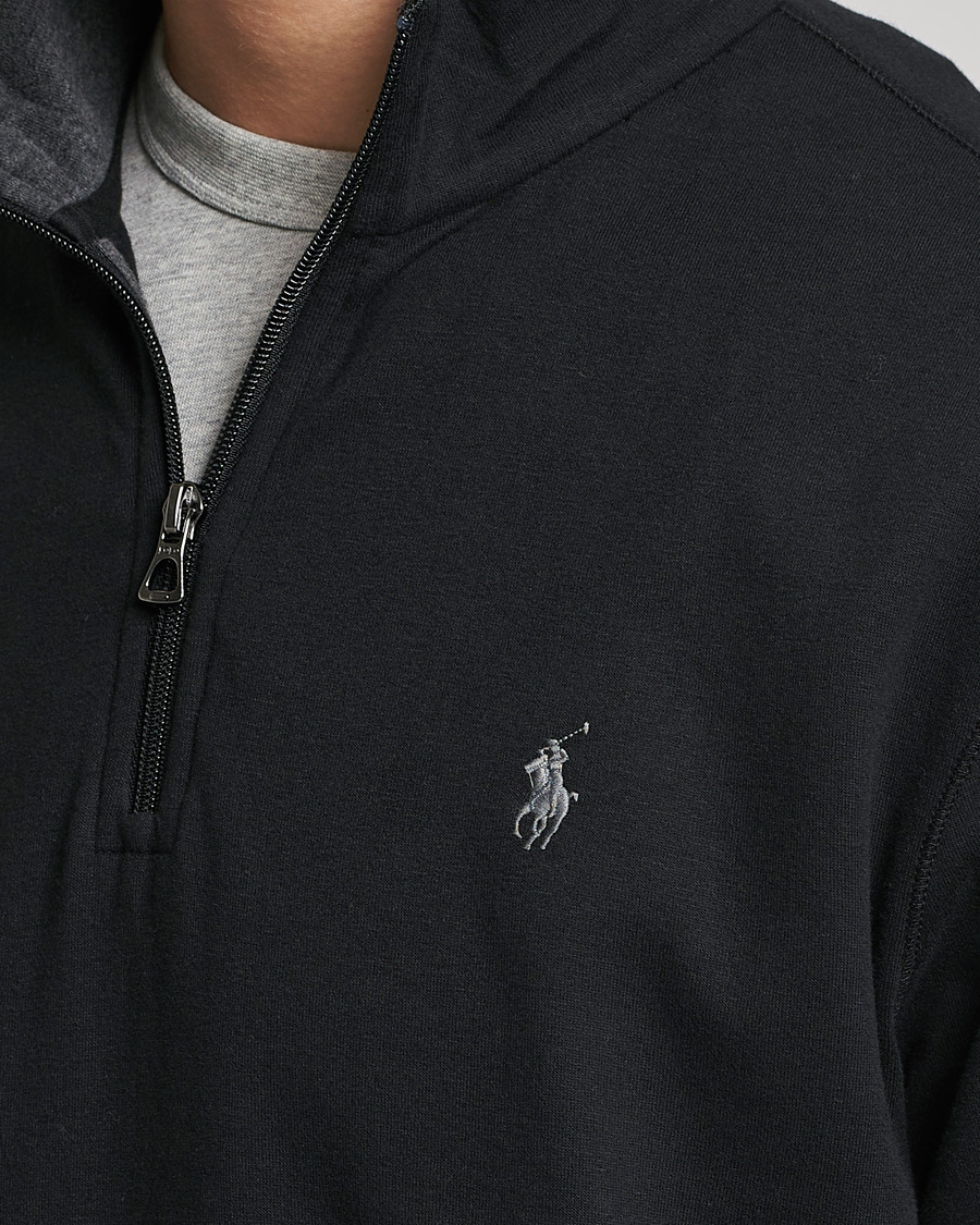 Homme | Pulls Et Tricots | Polo Ralph Lauren | Double Knit Half-Zip Sweater Polo Black