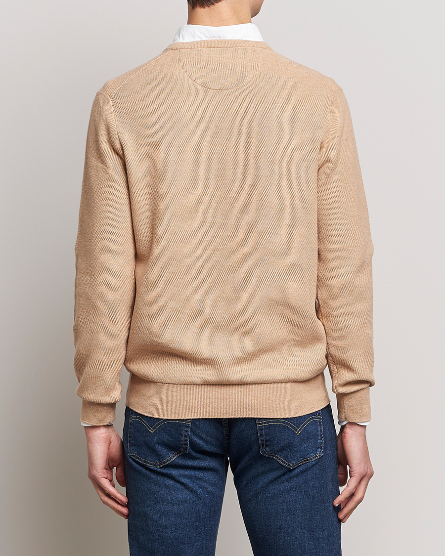 Heren | Truien | Polo Ralph Lauren | Textured Knitted Crew Neck Camel Melange
