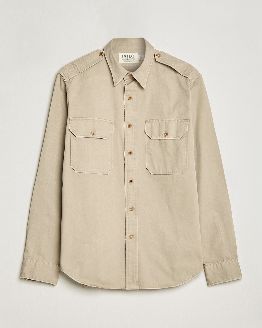 Homme | Chemises | Polo Ralph Lauren | Twill Safari Pocket Overshirt Khaki