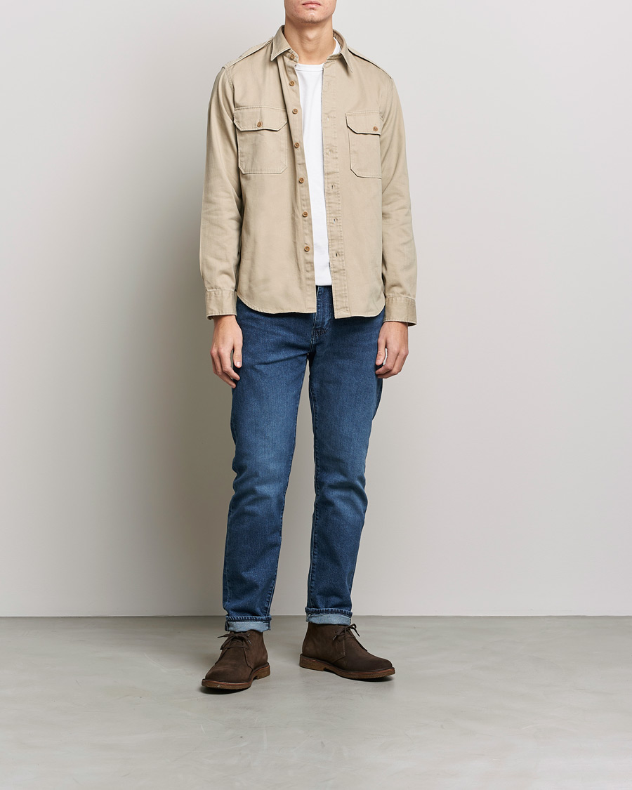 Homme | Chemises | Polo Ralph Lauren | Twill Safari Pocket Overshirt Khaki