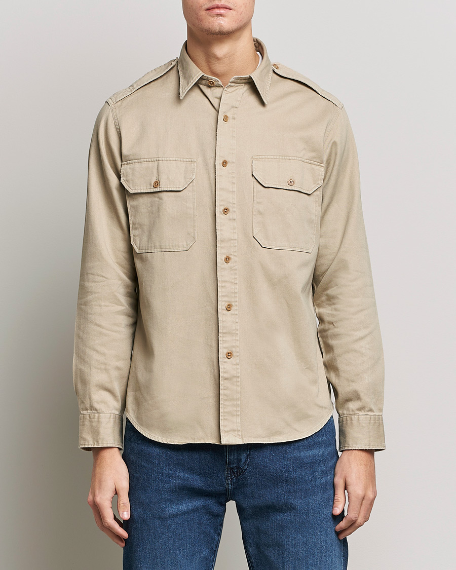 Homme | Chemises | Polo Ralph Lauren | Twill Safari Pocket Overshirt Khaki