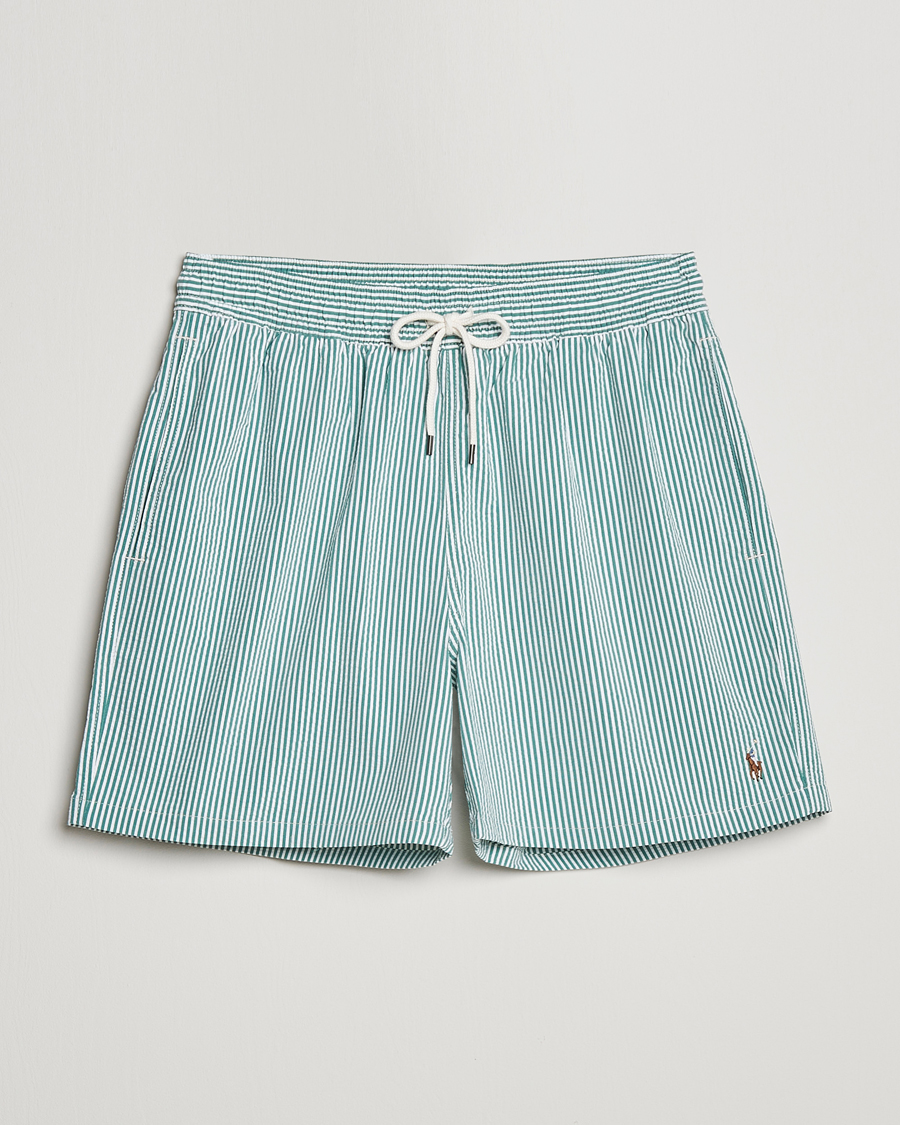 Homme | Maillots De Bain | Polo Ralph Lauren | Recycled Traveler Seersucker Swimshorts Green