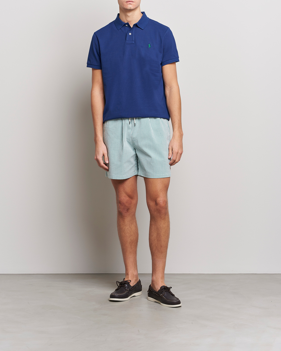 Homme | Maillots De Bain | Polo Ralph Lauren | Recycled Traveler Seersucker Swimshorts Green