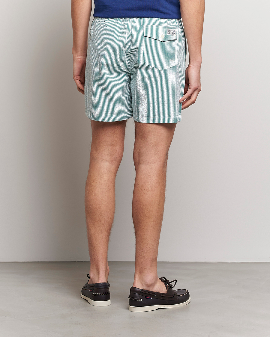 Homme | Maillots De Bain | Polo Ralph Lauren | Recycled Traveler Seersucker Swimshorts Green