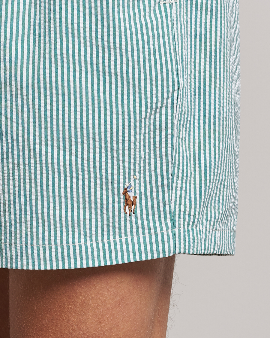 Homme | Maillots De Bain | Polo Ralph Lauren | Recycled Traveler Seersucker Swimshorts Green