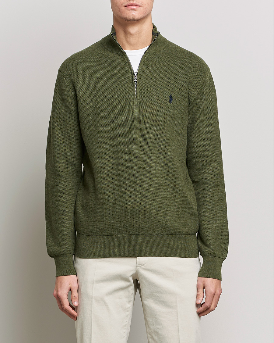 Homme | Pulls Et Tricots | Polo Ralph Lauren | Cotton Half Zip Olive Heather