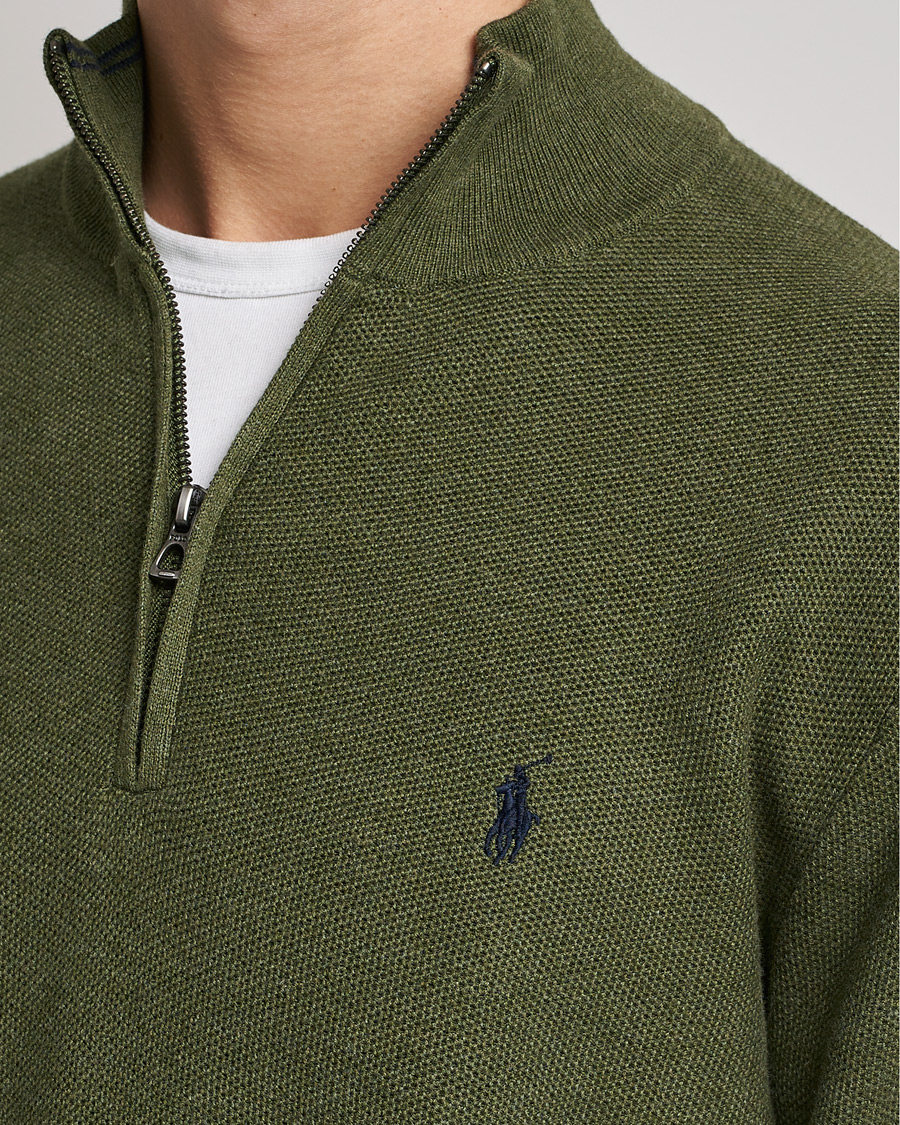 Homme | Pulls Et Tricots | Polo Ralph Lauren | Cotton Half Zip Olive Heather