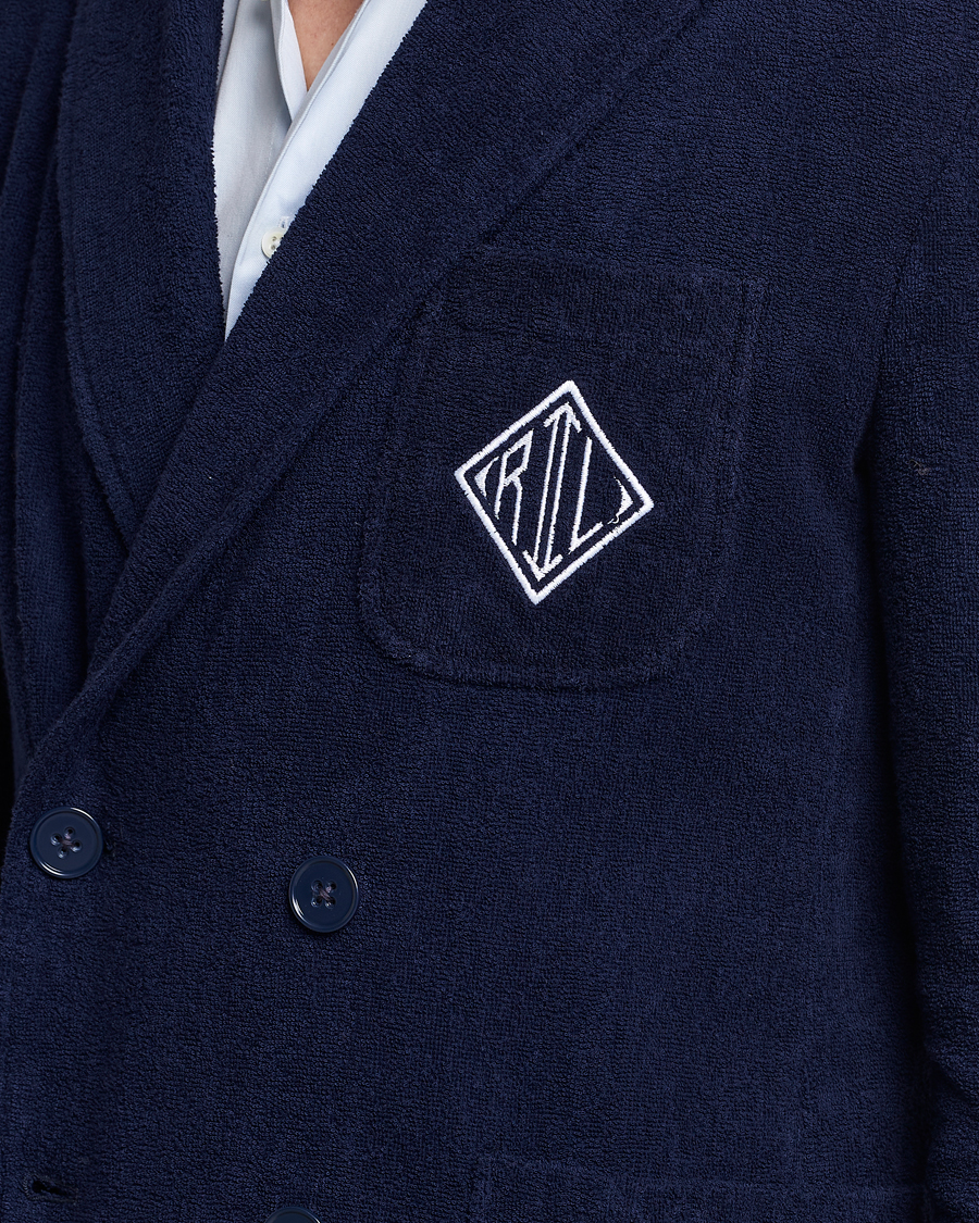 Heren | Blazers | Ralph Lauren Purple Label | Knitted Terry Cloth Blazer Navy