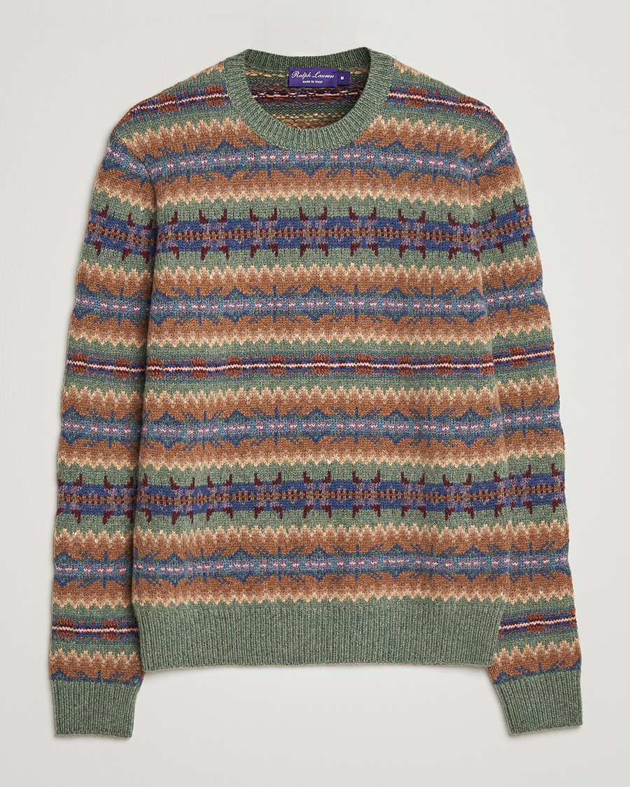 Homme | Pulls Et Tricots | Ralph Lauren Purple Label | Fairisle Jacquard Sweater Tan Multi