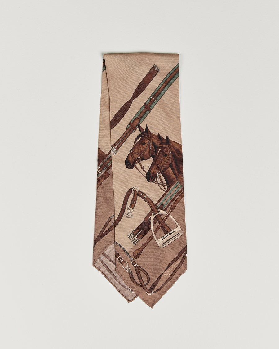 Heren | Ralph Lauren Purple Label Equestrian Cashmere Neckerchief Beige | Ralph Lauren Purple Label | Equestrian Cashmere Neckerchief Beige