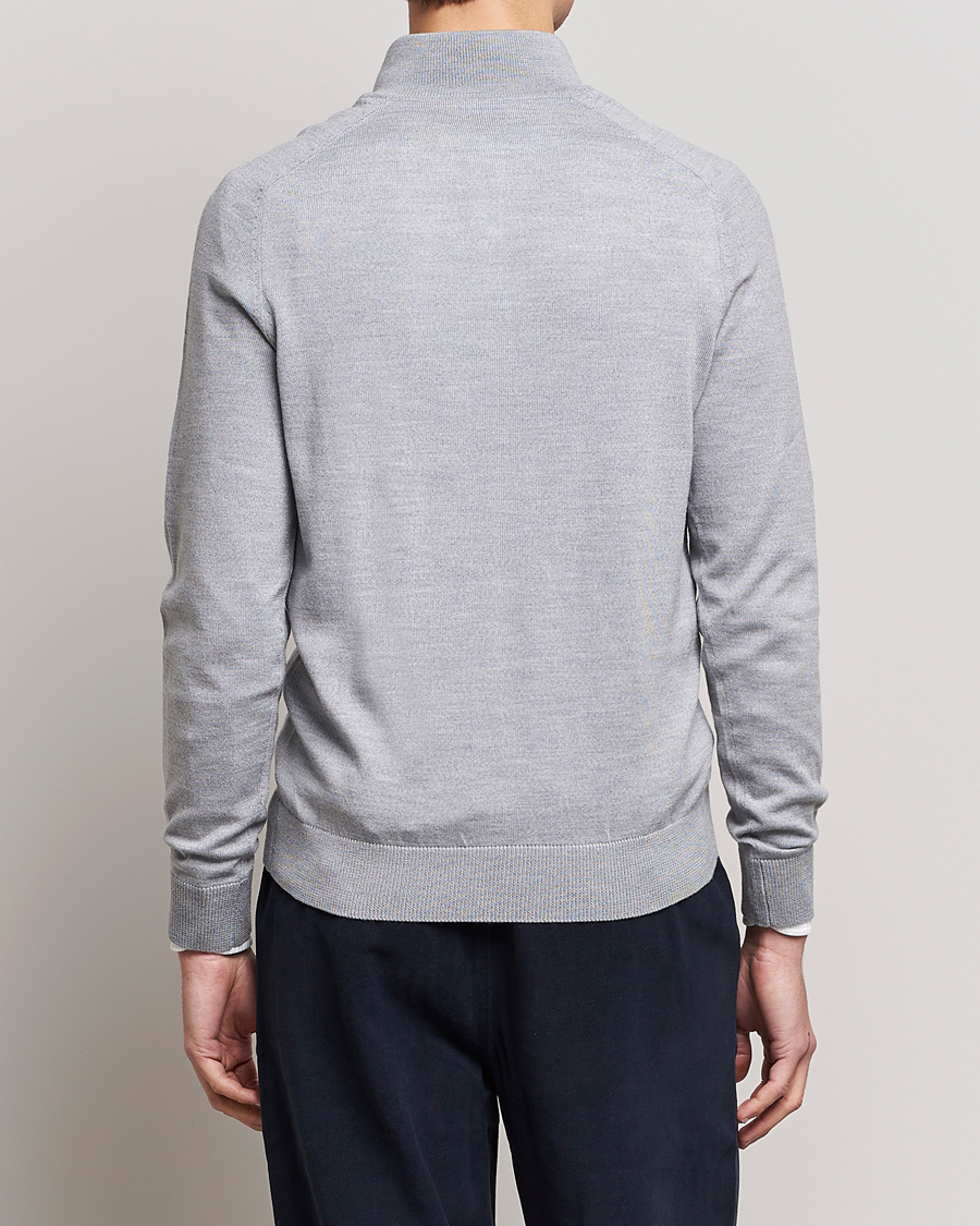 Homme | Pulls Et Tricots | Morris | John Merino Half Zip Grey