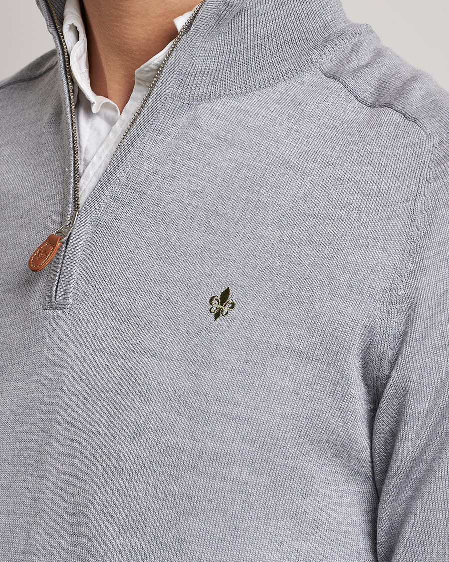Homme | Pulls Et Tricots | Morris | John Merino Half Zip Grey