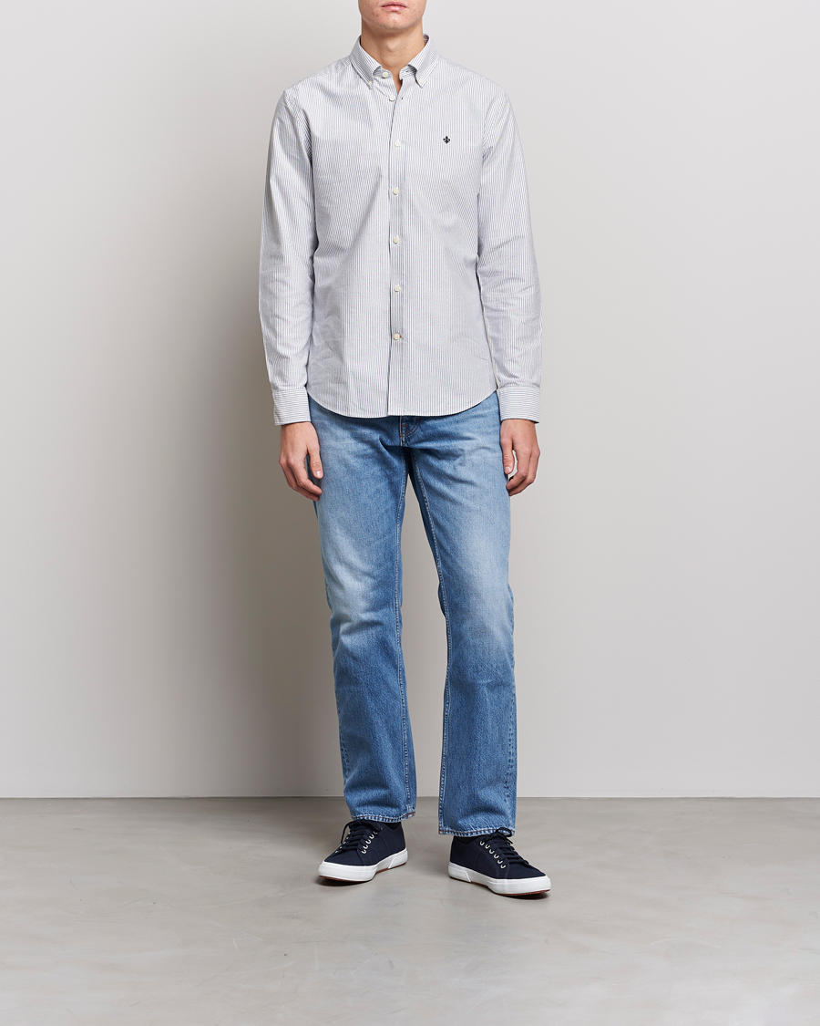 Homme | Chemises | Morris | Douglas Oxford Striped Shirt Blue