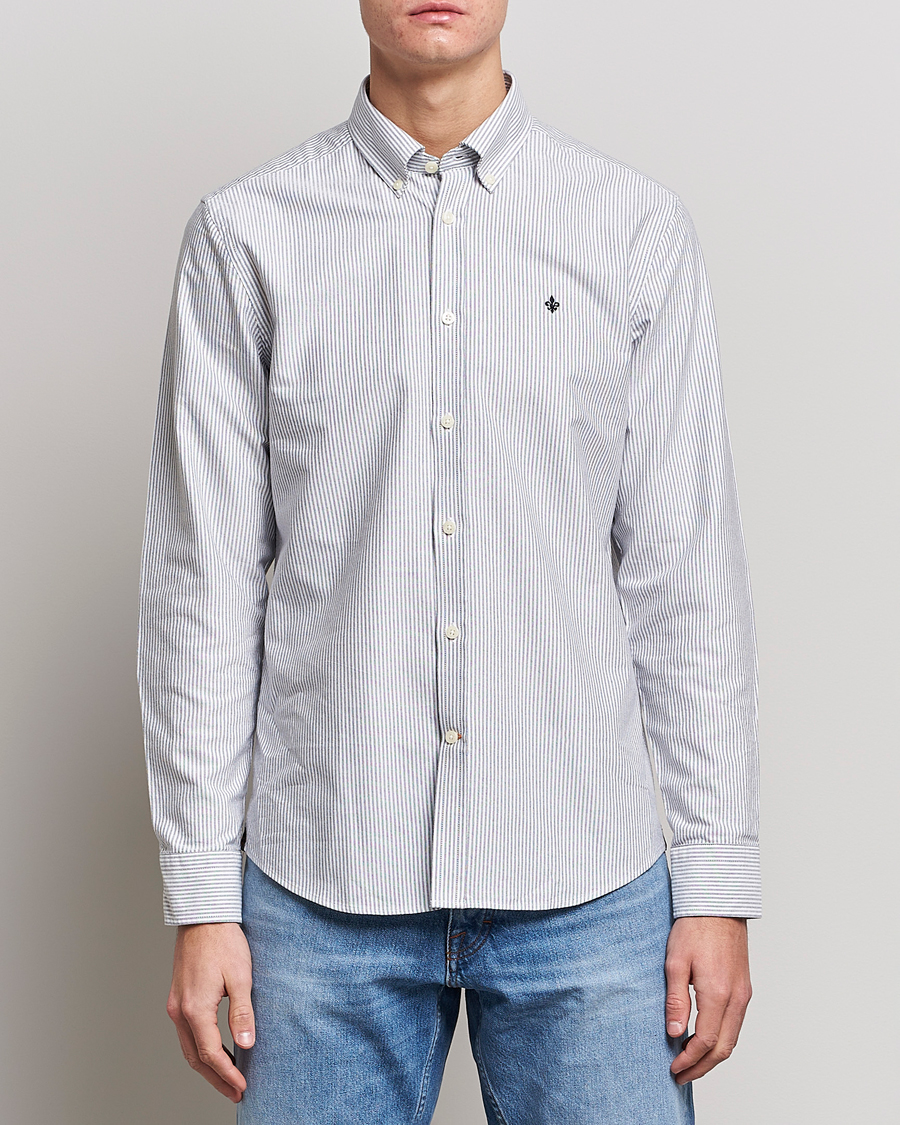 Homme | Chemises | Morris | Douglas Oxford Striped Shirt Blue