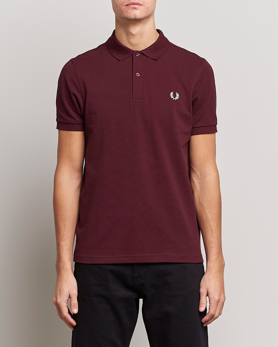 Homme | Polos | Fred Perry | Plain Polo Shirt Oxblood