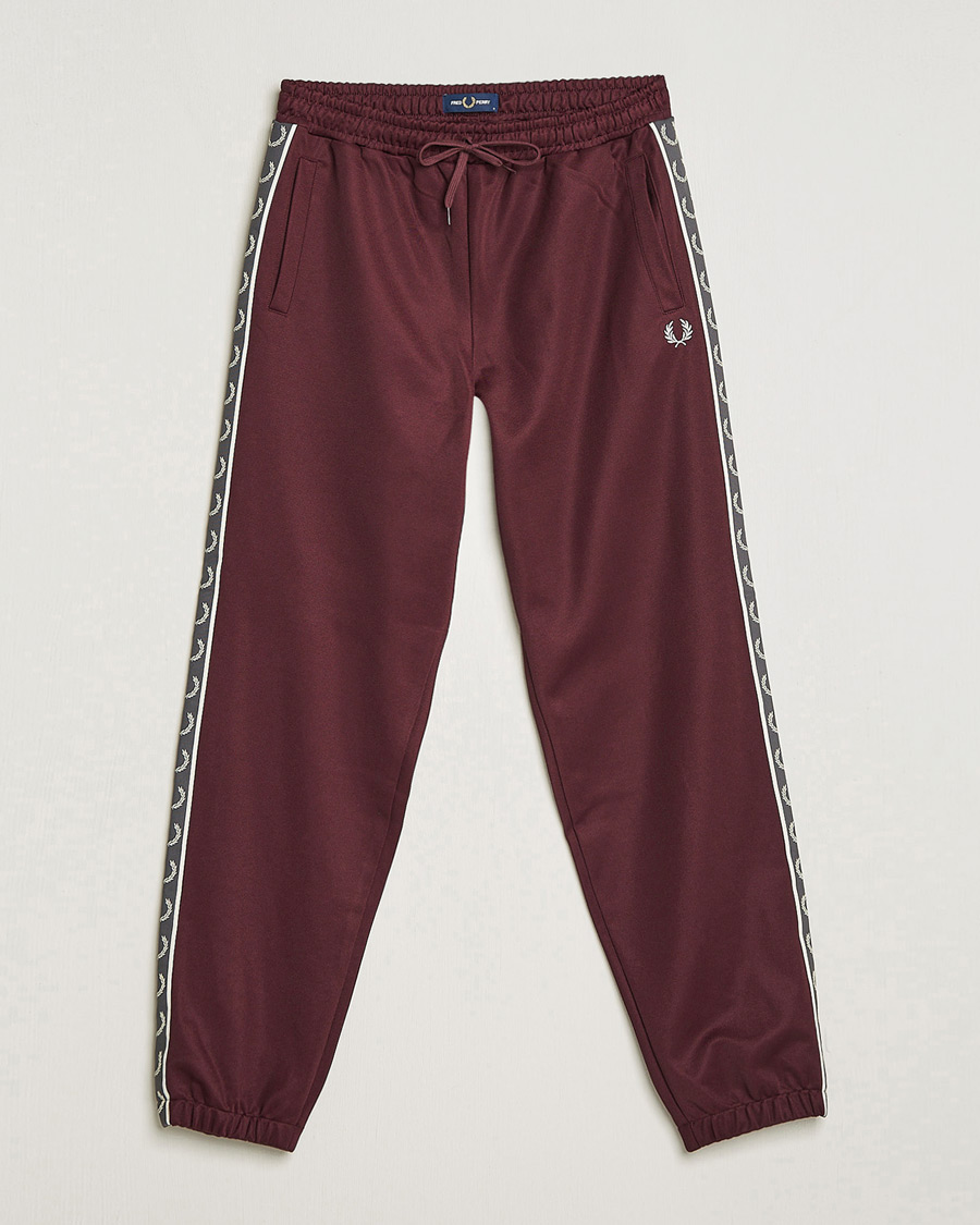 Homme | Pantalons | Fred Perry | Taped Track Pants Oxblood