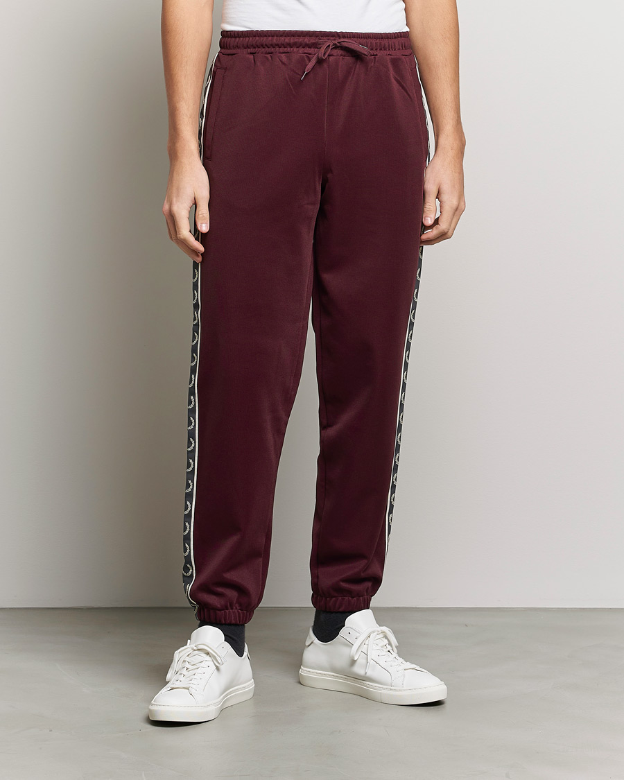Homme | Pantalons | Fred Perry | Taped Track Pants Oxblood