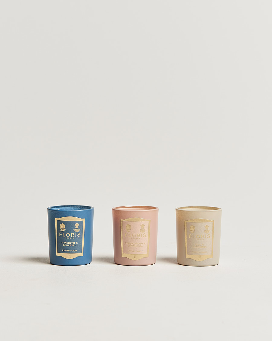 Heren | Floris London Mini Candle Collection 3x70g | Floris London | Mini Candle Collection 3x70g
