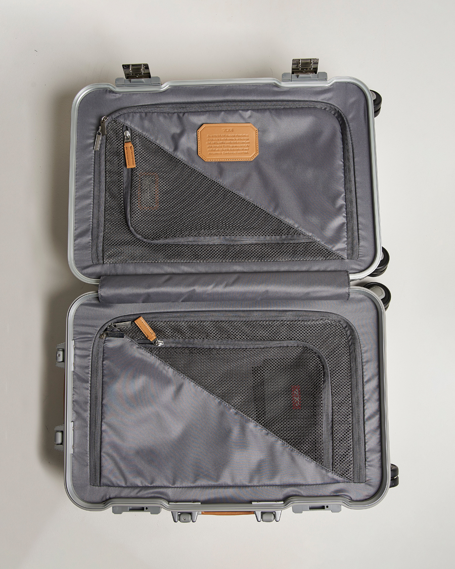 Heren | Tassen | TUMI | International Carry-on Aluminum Trolley Texture Silver