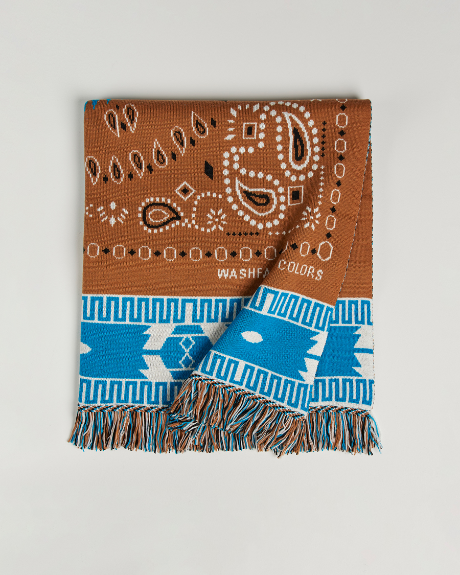Heren | Alanui Bandana Jacquard Blanket Brown | Alanui | Bandana Jacquard Blanket Brown
