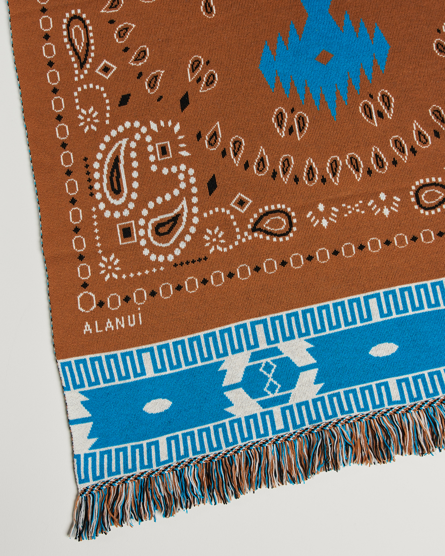 Heren | Alanui Bandana Jacquard Blanket Brown | Alanui | Bandana Jacquard Blanket Brown