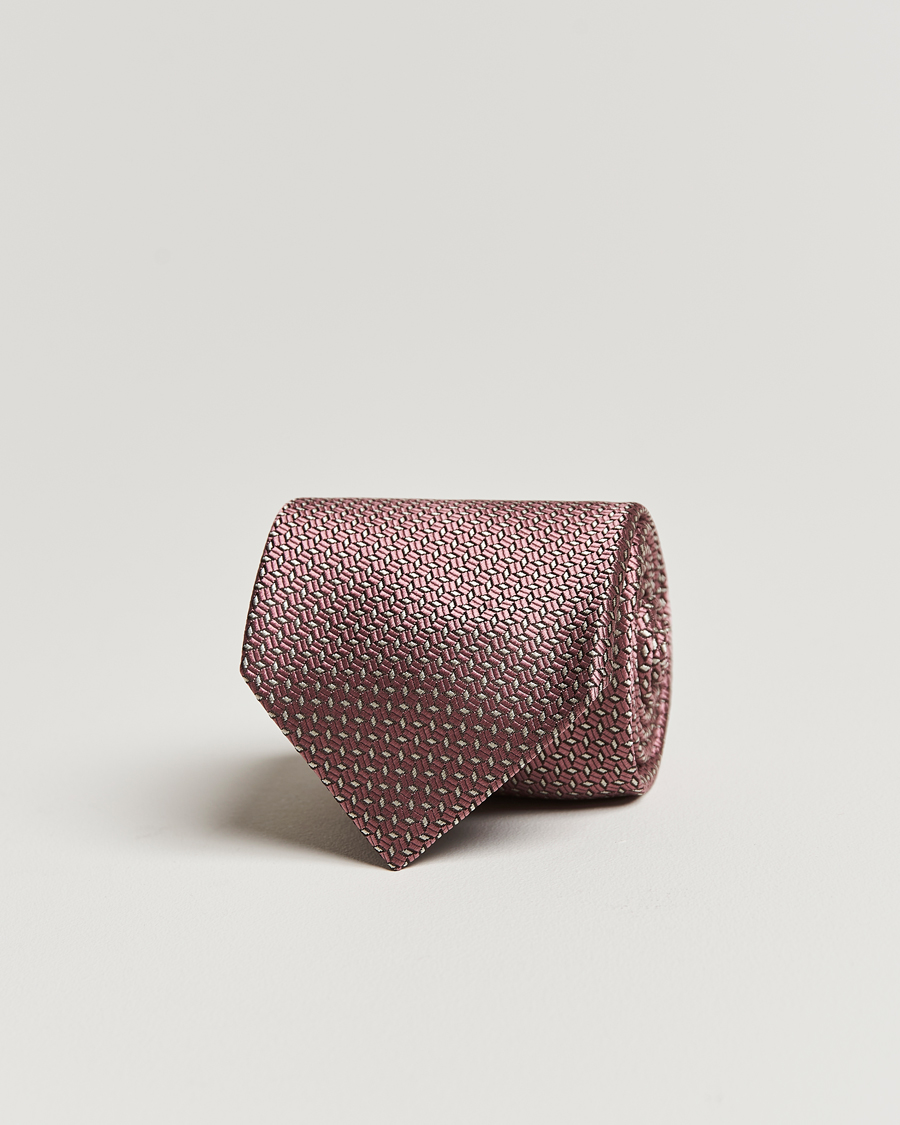 Homme | Brioni Microstructure Silk Tie Rosa | Brioni | Microstructure Silk Tie Rosa