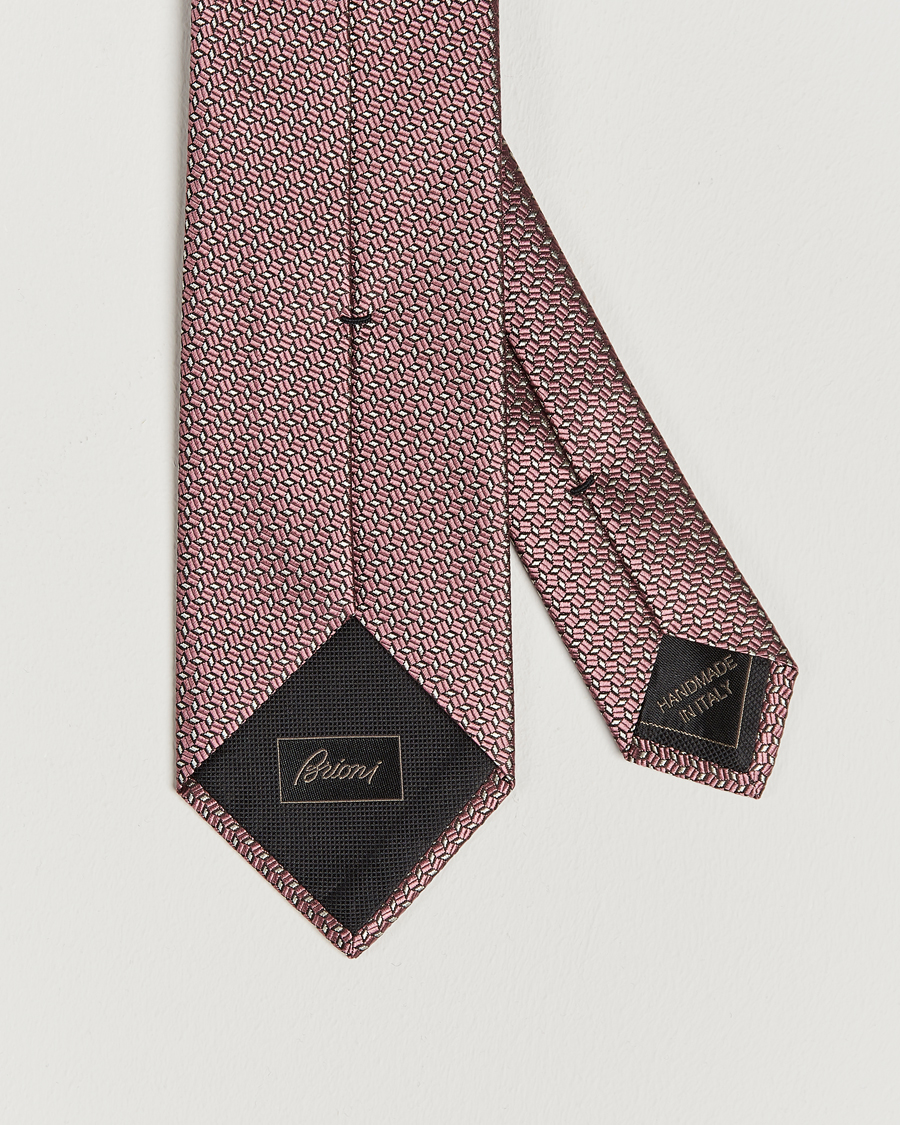 Homme | Brioni Microstructure Silk Tie Rosa | Brioni | Microstructure Silk Tie Rosa