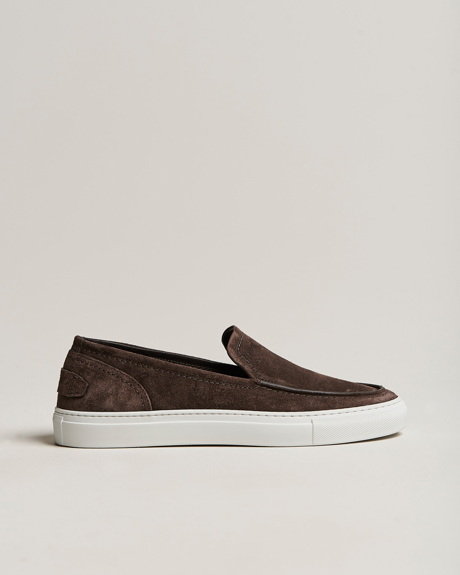 Homme | Brioni Casetta Suede Loafers Dark Brown | Brioni | Casetta Suede Loafers Dark Brown