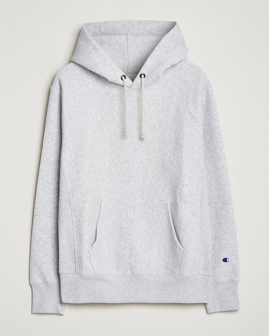 Heren | Truien | Champion | Reverse Weave Soft Fleece Hood Grey Melange