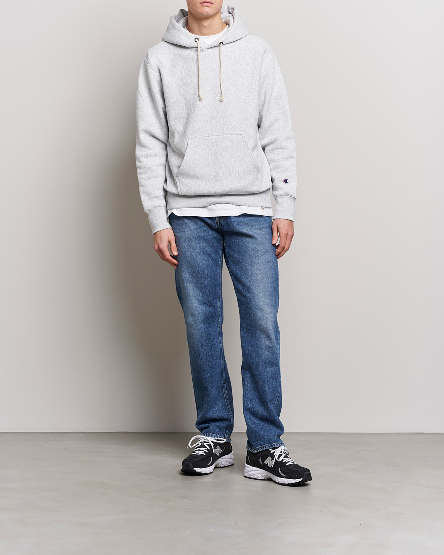 Heren | Truien | Champion | Reverse Weave Soft Fleece Hood Grey Melange