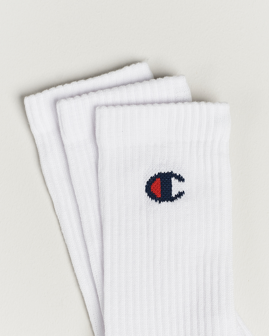 Heren | Ondergoed | Champion | 3-Pack Crew Socks White