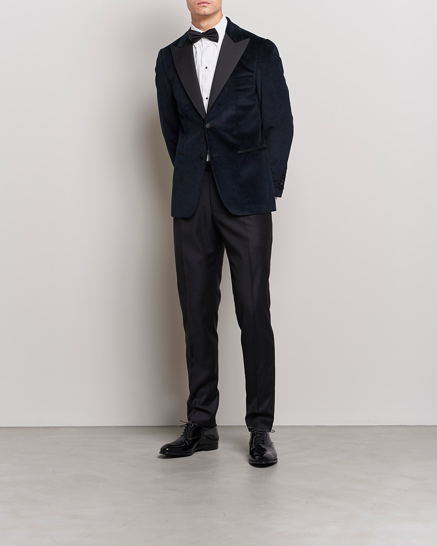 Homme | Blazers | Morris Heritage | Carl Corduroy Dinner Jacket Navy