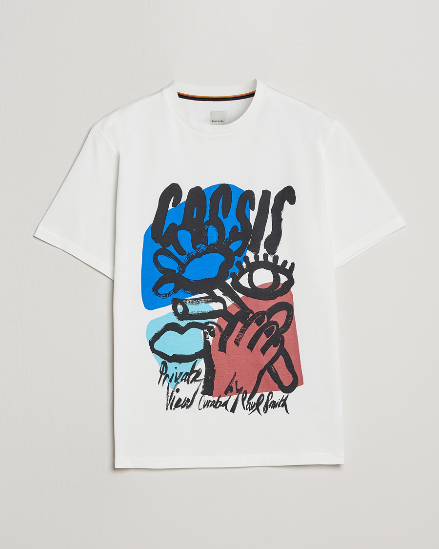 Heren | T-shirts | Paul Smith | Cassis Print T-Shirt White