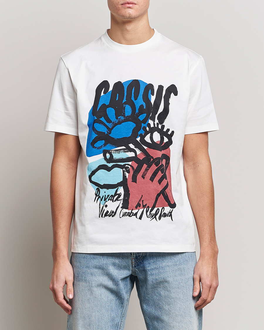 Heren | T-shirts | Paul Smith | Cassis Print T-Shirt White
