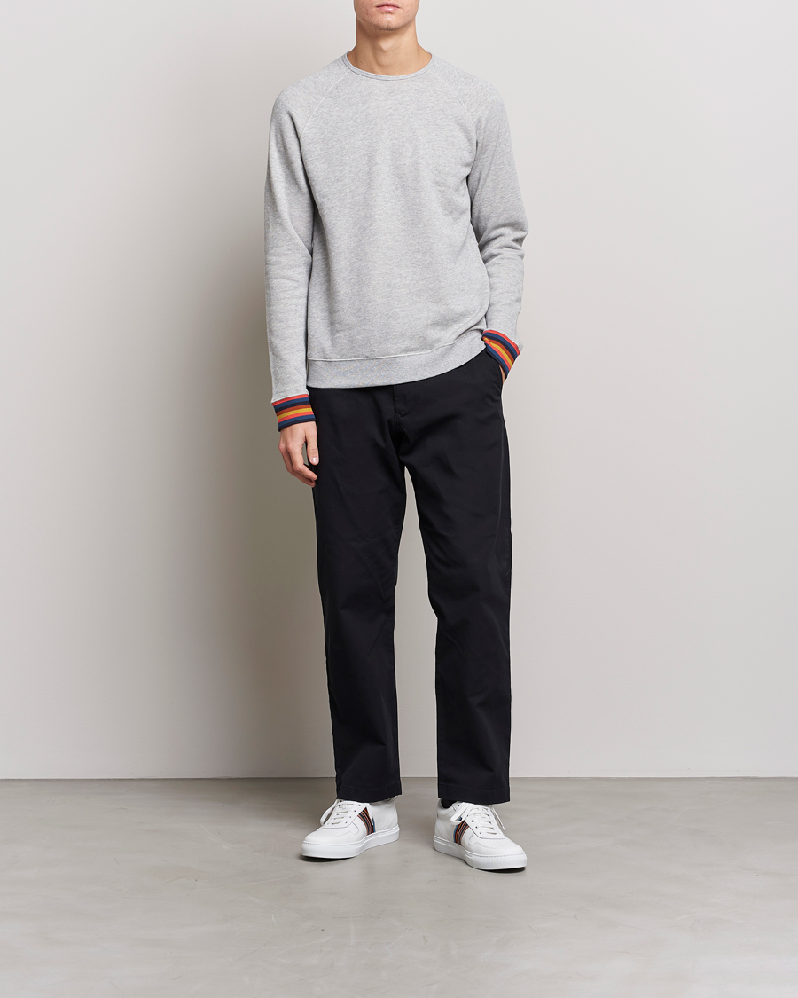 Heren | Paul Smith Bright Stripe Sweatshirt Grey | Paul Smith | Bright Stripe Sweatshirt Grey